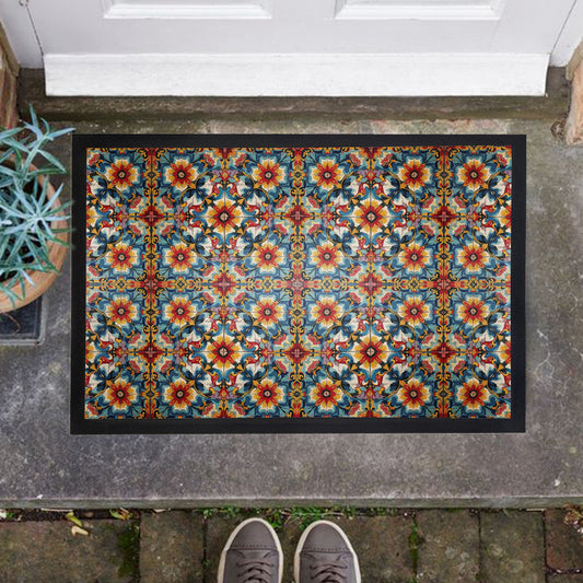 Persian Floral Door Mat