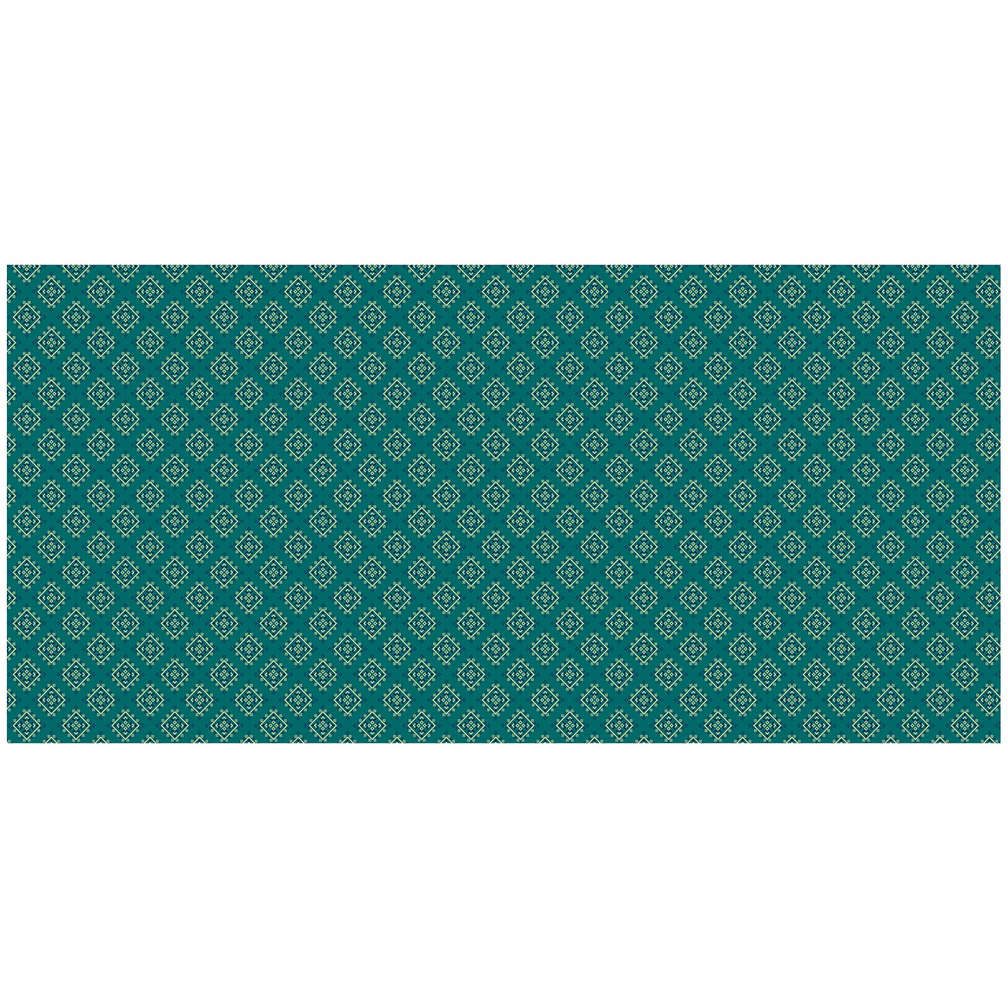 Peruvian Motiv on Green 3m Rectangle Tablecloth