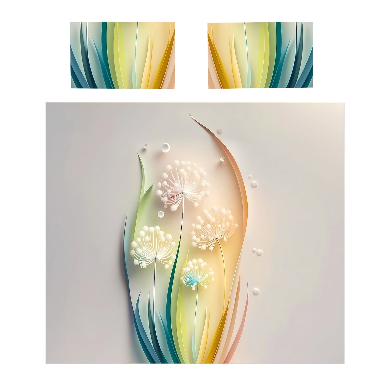 Petal Cascade Duvet Cover Set