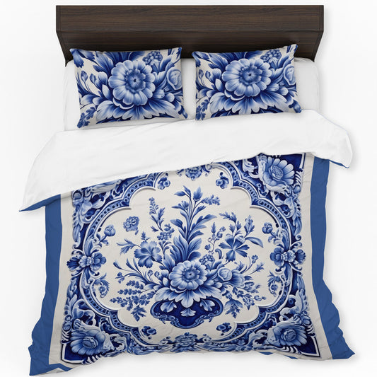 Petals Of Delft Duvet Cover Set
