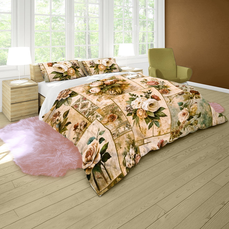 Petals Postmarks Duvet Cover Set