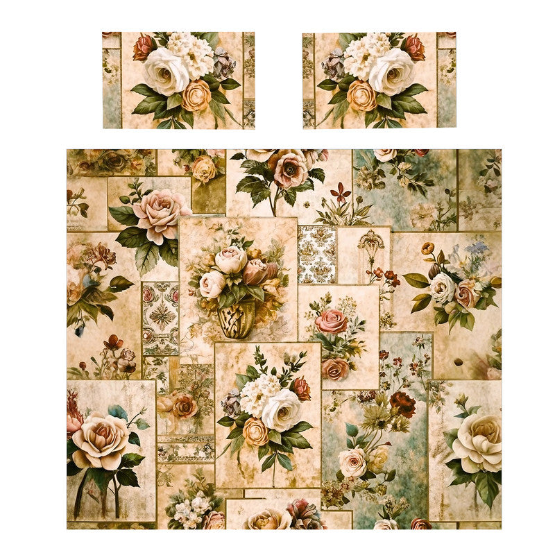Petals Postmarks Duvet Cover Set