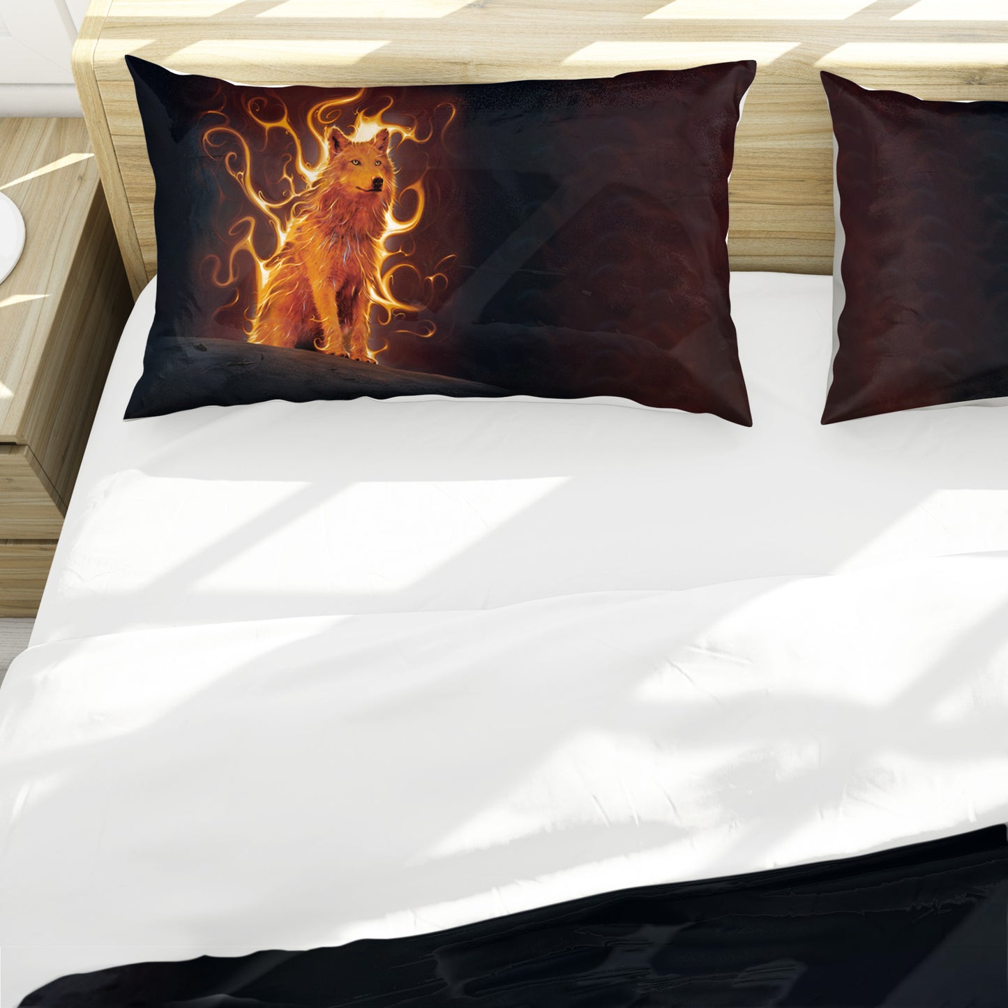 Phoenix Wolf Duvet Cover Set By Vincent Hie