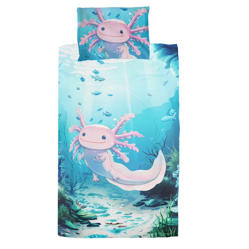 Pink Baby Axolotl Cot Set