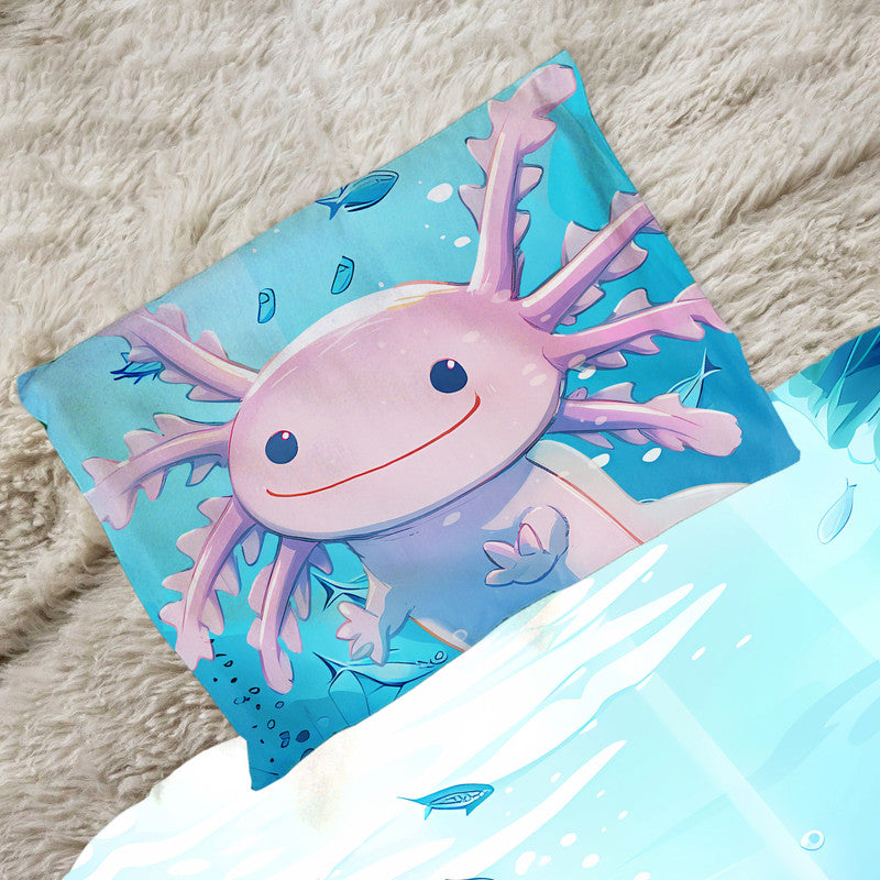 Pink Baby Axolotl Cot Set