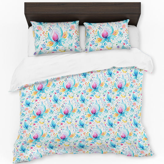Pink Buds Duvet Cover Set