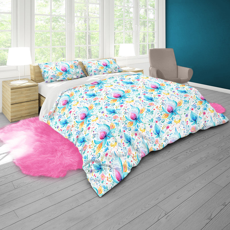 Pink Buds Duvet Cover Set