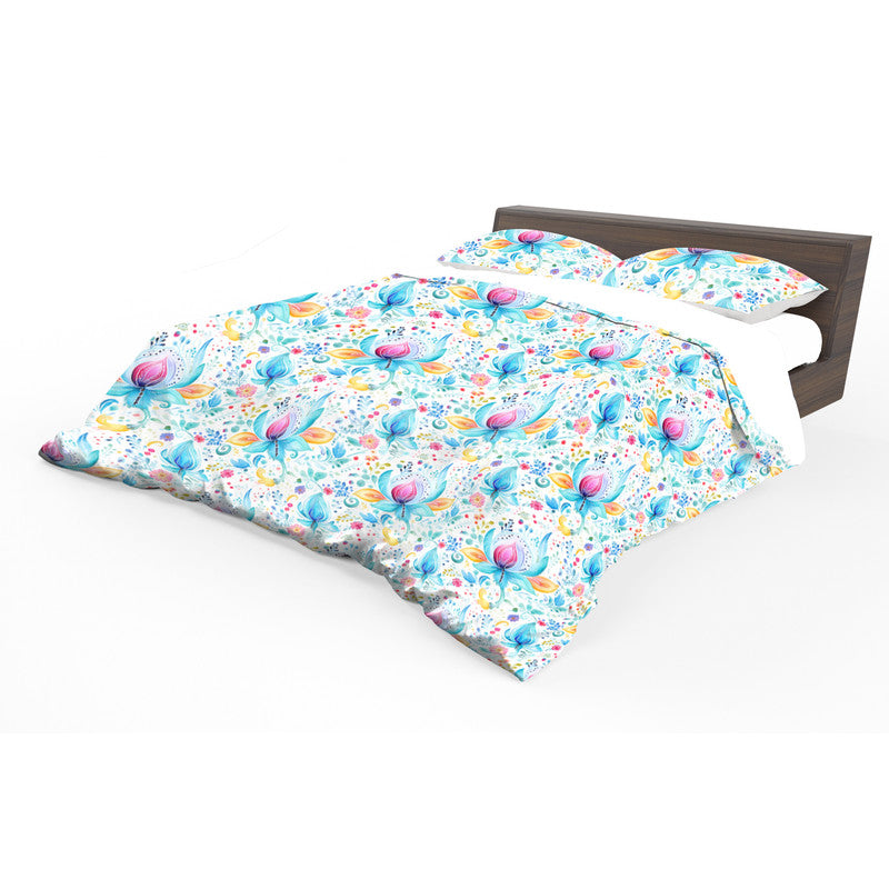 Pink Buds Duvet Cover Set
