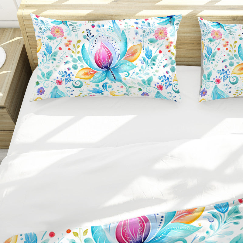 Pink Buds Duvet Cover Set