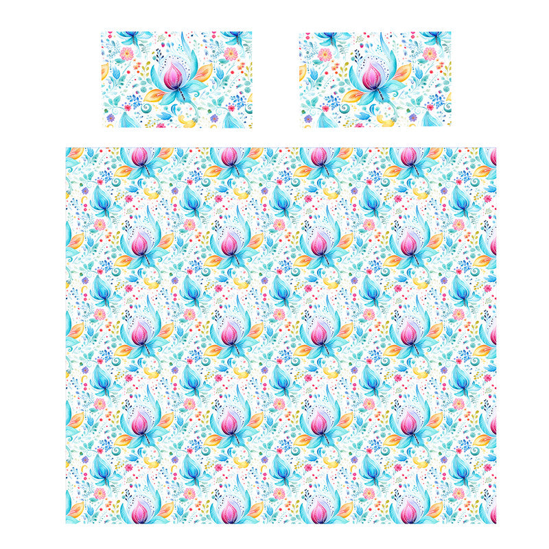 Pink Buds Duvet Cover Set