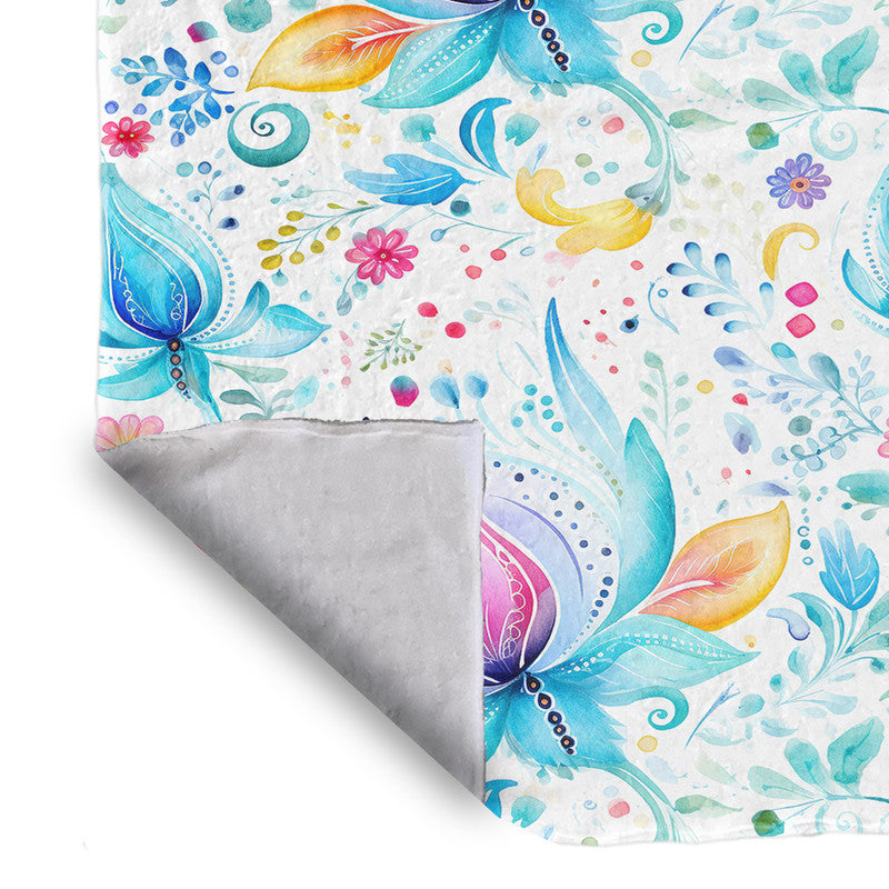 Pink Buds Light Bed Throw