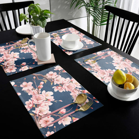 Pink Cherry Blossom Branches Placemats By Mark Van Vuuren