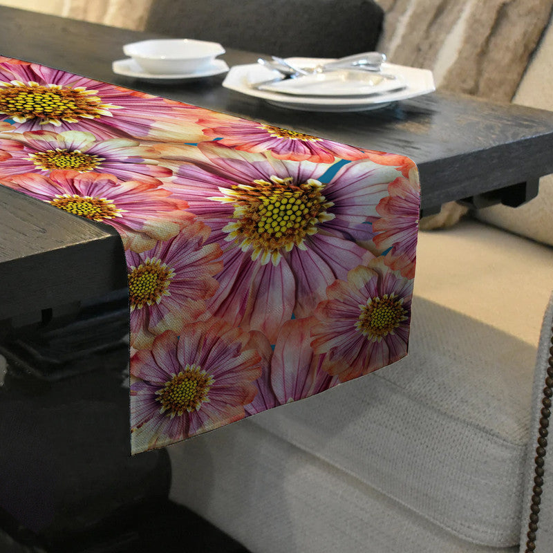 Pink Flourishing Floral Table Runner By Mark Van Vuuren