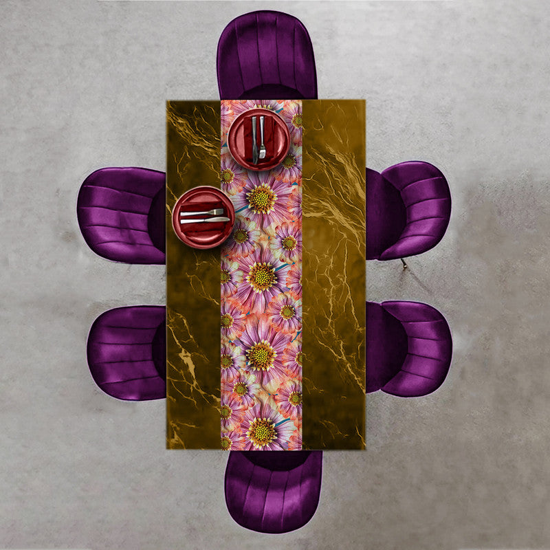 Pink Flourishing Floral Table Runner By Mark Van Vuuren