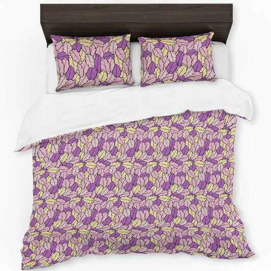 Pink Foliage Fantasia Duvet Cover Set