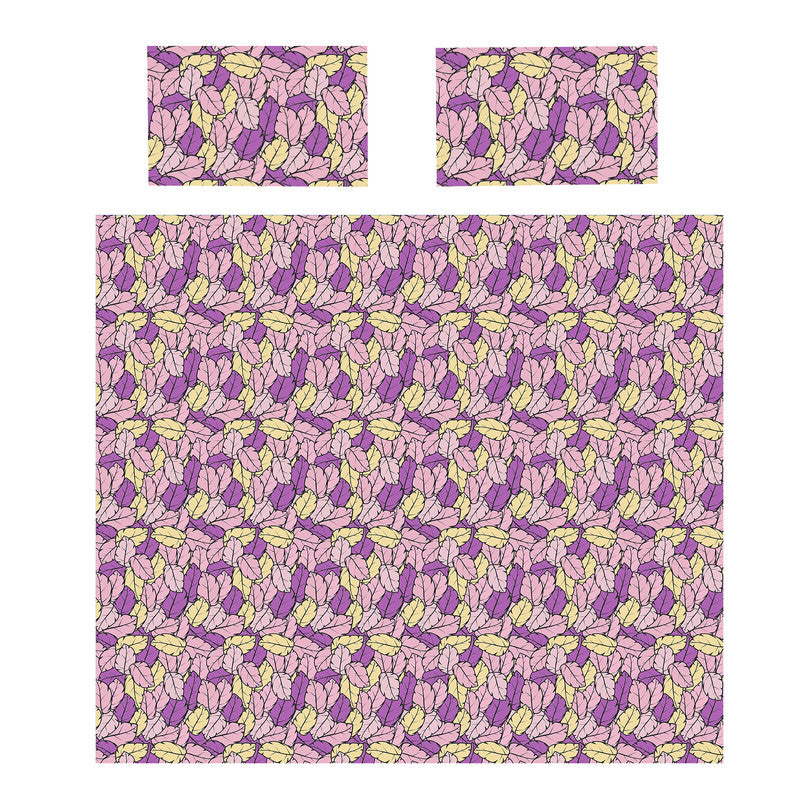 Pink Foliage Fantasia Duvet Cover Set