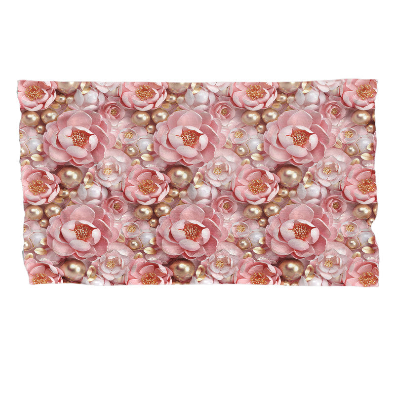 Pink Peonies Light Bed Throw