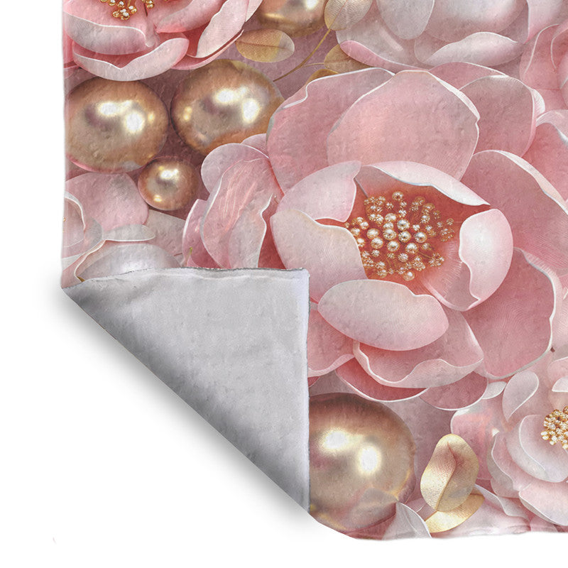 Pink Peonies Light Bed Throw