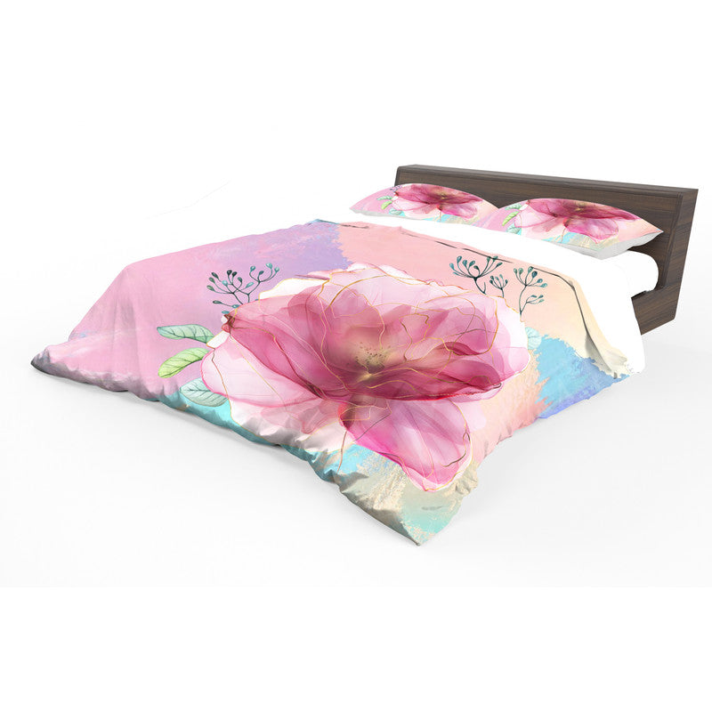 Pink Petals Duvet Cover Set