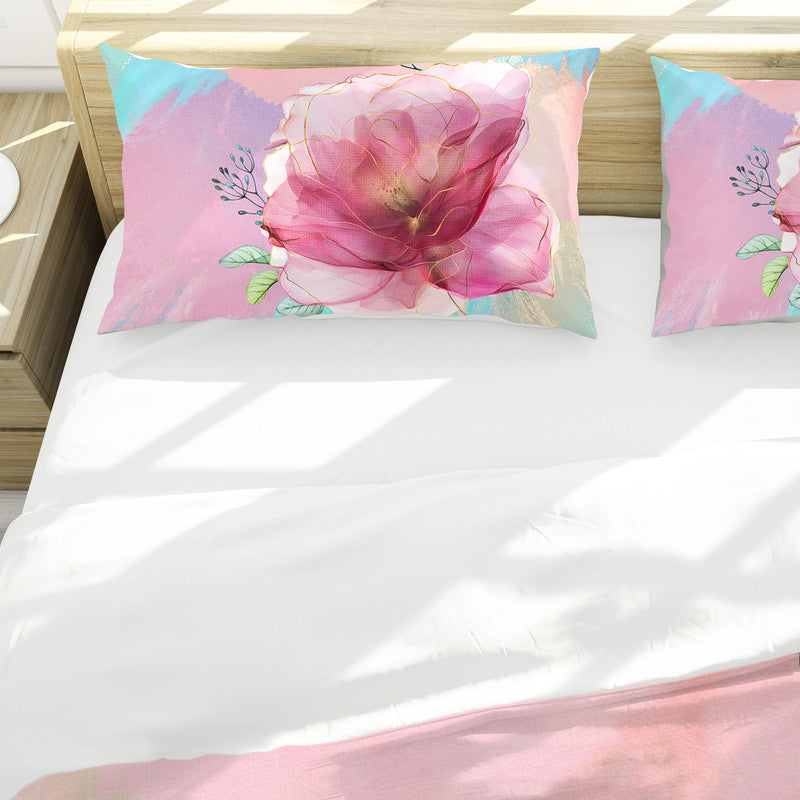 Pink Petals Duvet Cover Set