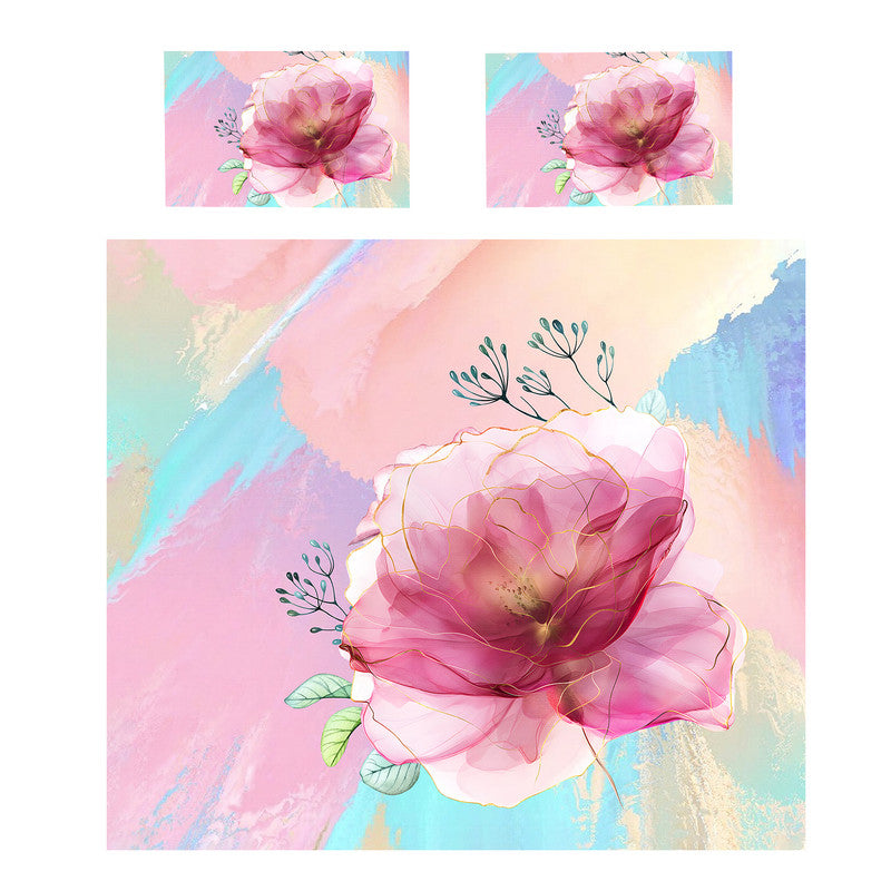 Pink Petals Duvet Cover Set