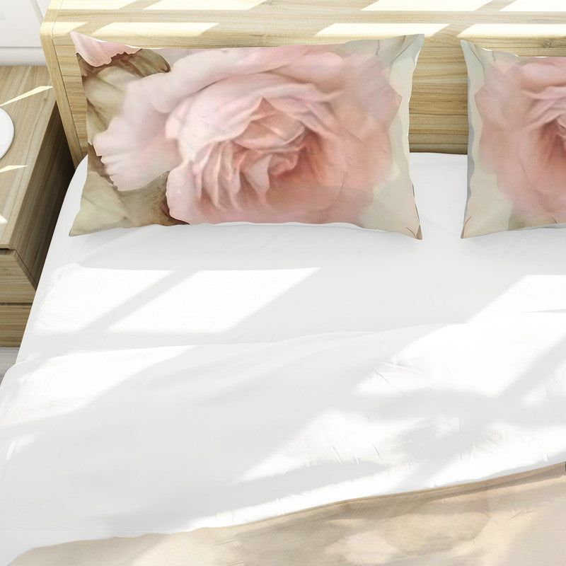Pink Roses Fade Duvet Cover Set