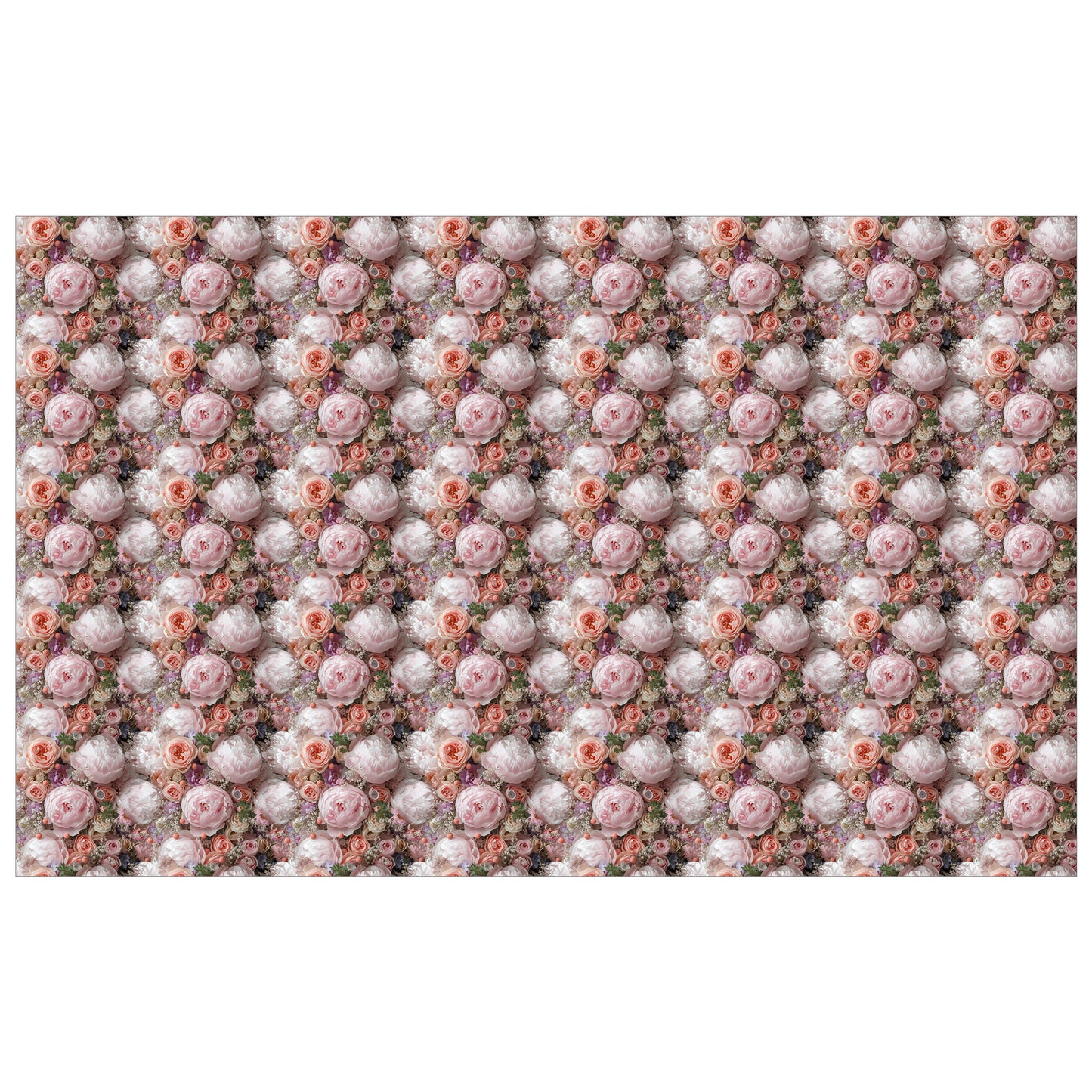 Pink Blush Peony Rectangle Tablecloth
