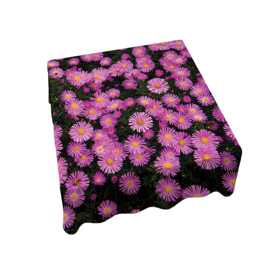 Pink Daisies Square Tablecloth