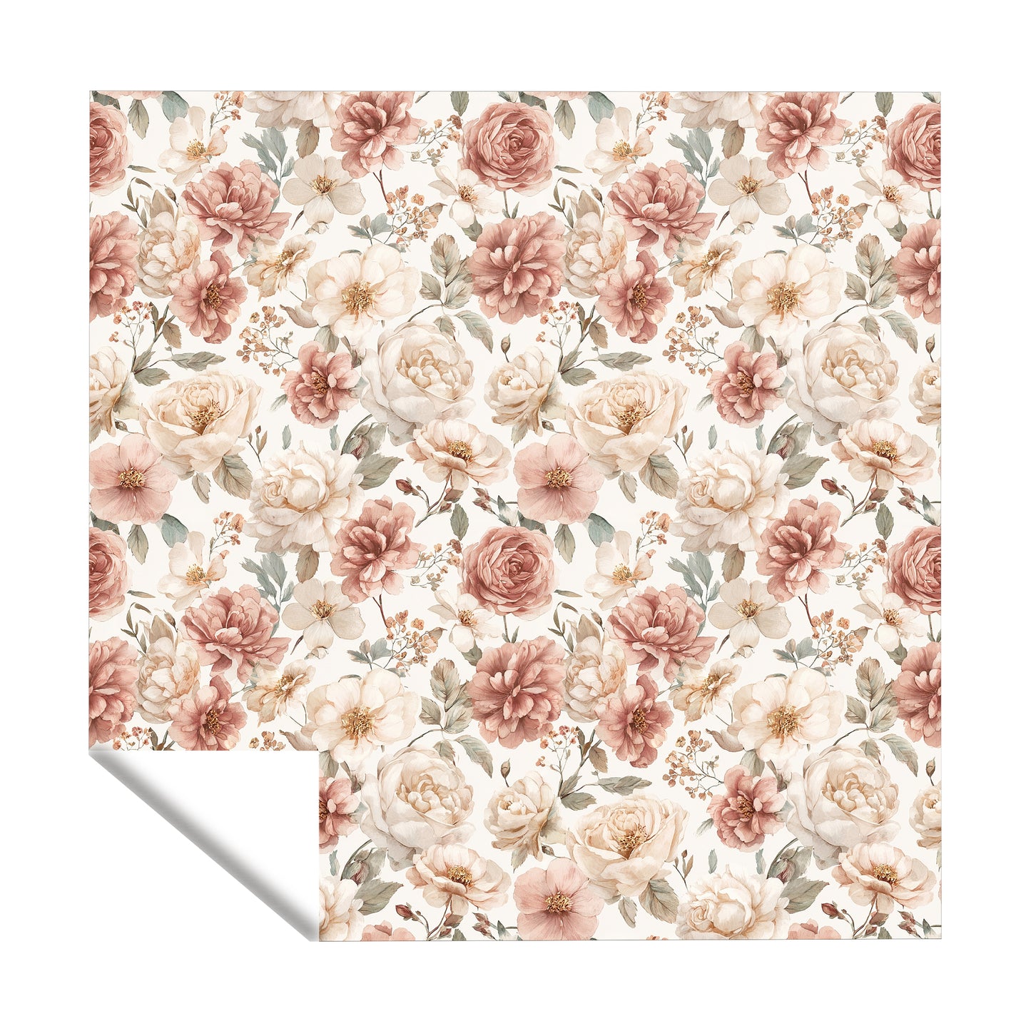 Pink Floral Square Tablecloth by Mark van Vuuren