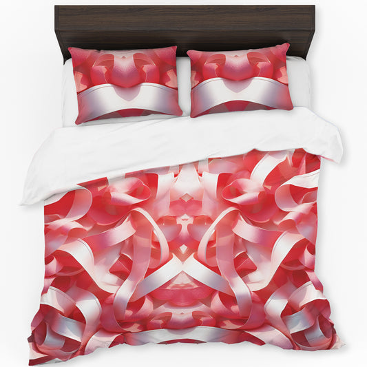 Pink Infinite Loop Duvet Cover Set