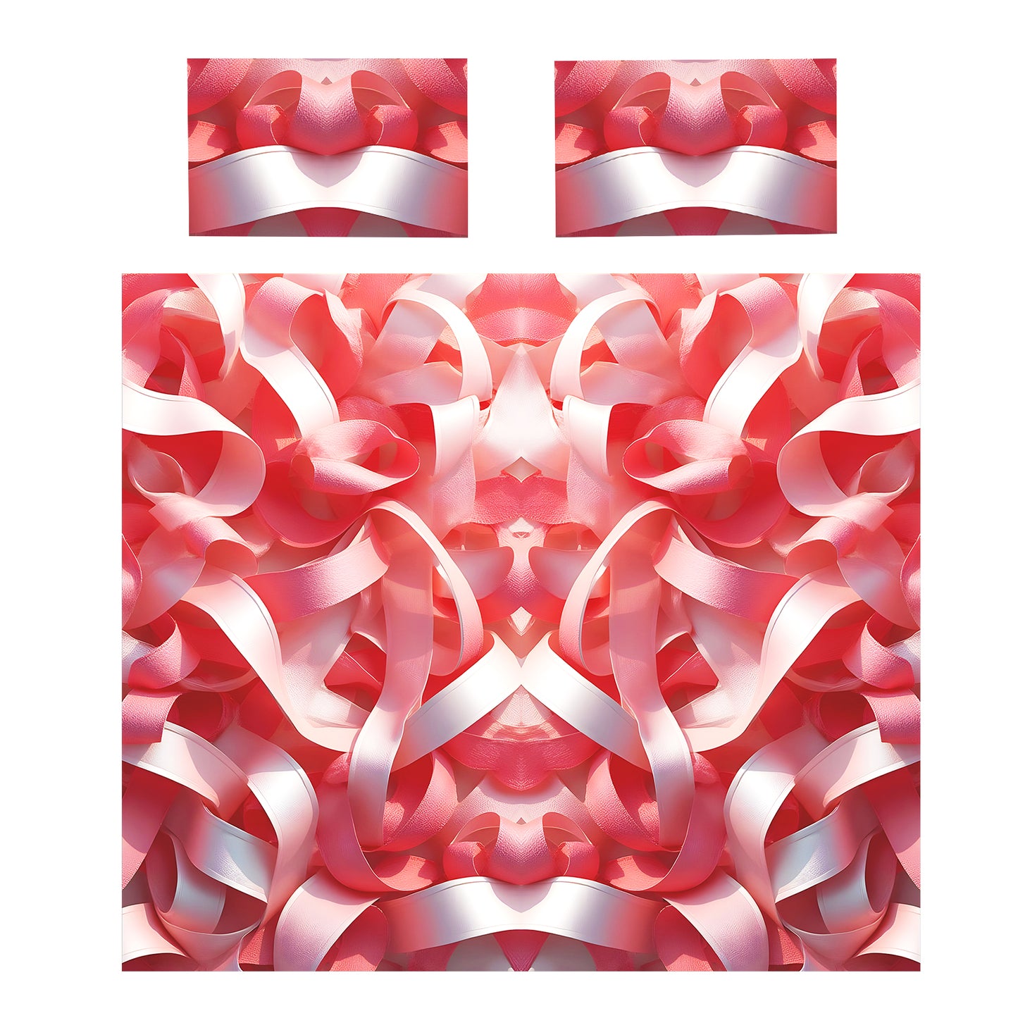 Pink Infinite Loop Duvet Cover Set