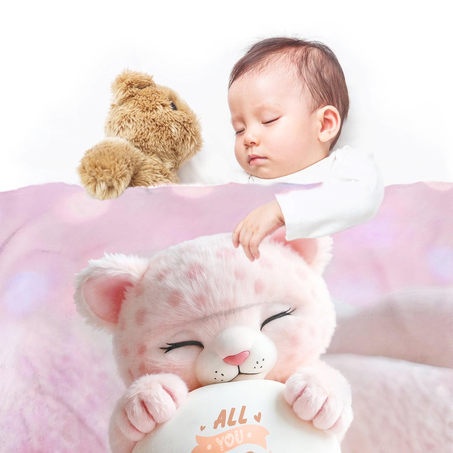 Pink Leopard Cub Minky Blanket