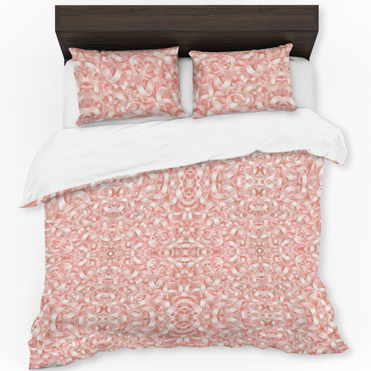 Pink Ribbons Duvet Cover Set