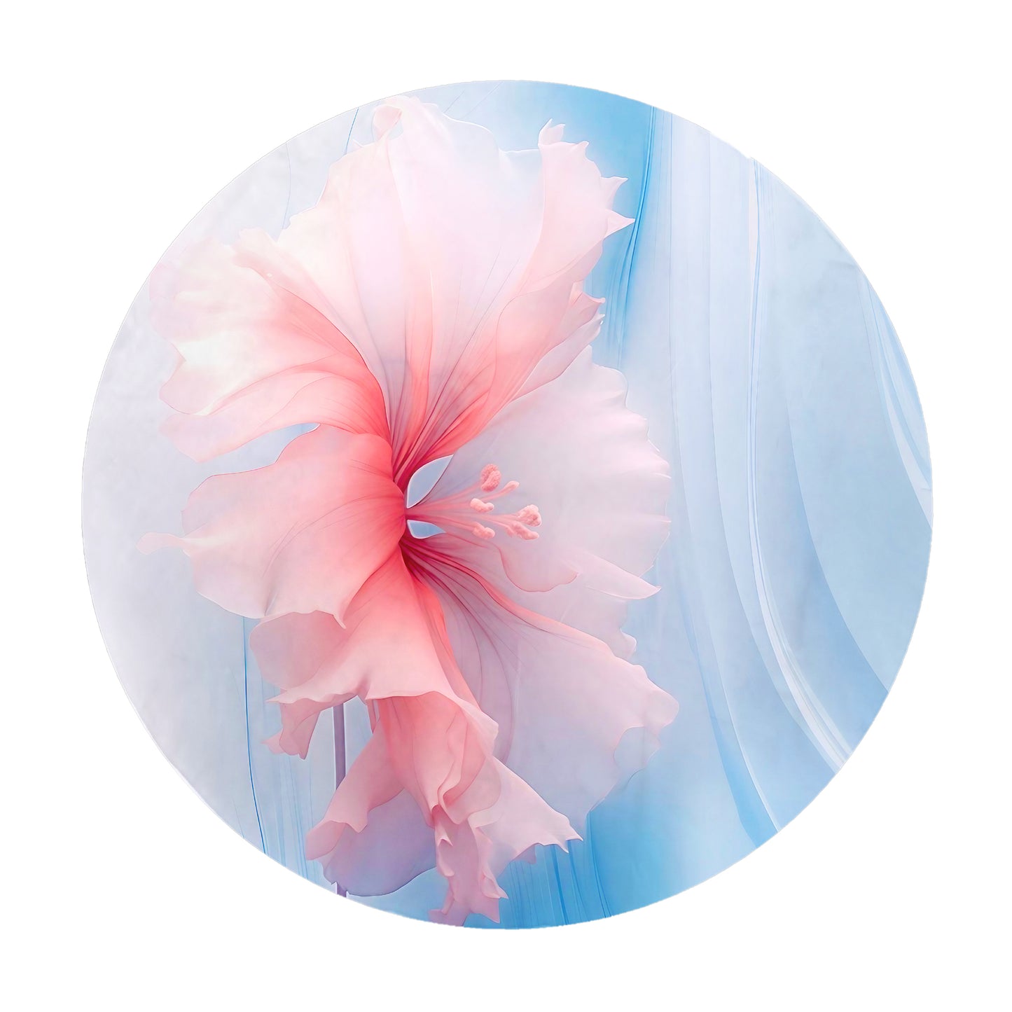 Pink Shadow Round Tablecloth