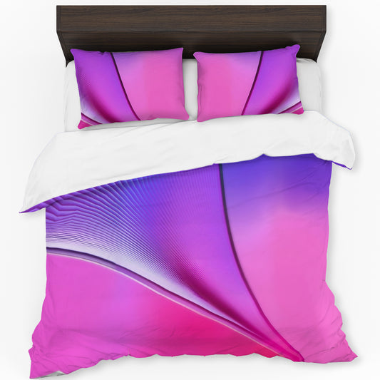 Pink Waves Duvet Cover Set