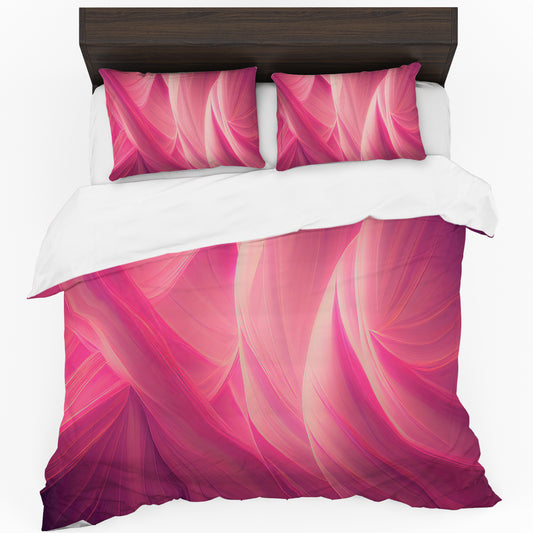 Pink Web Duvet Cover Set