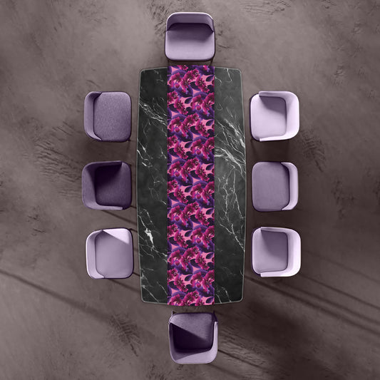 Pink and Purple Orchid Table Runner