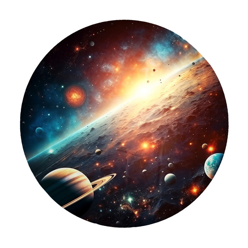 Planets Six Round Tablecloth