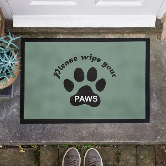 Please Wipe Your Paws Door Mat