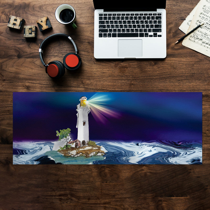 Point Of Light Desk Pad by Wikus Hattingh