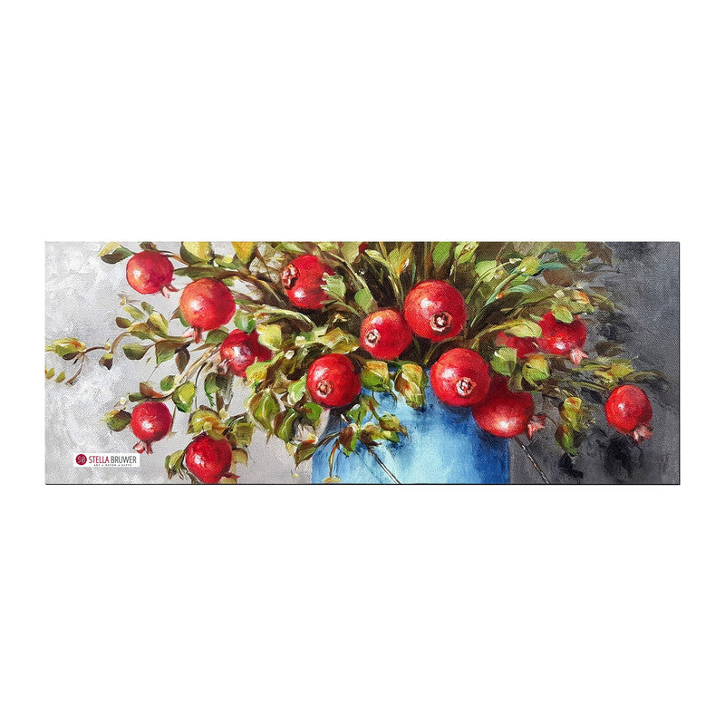 Pomegranate Bloom Desk Pad by Stella Bruwer