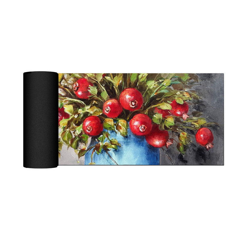 Pomegranate Bloom Desk Pad by Stella Bruwer