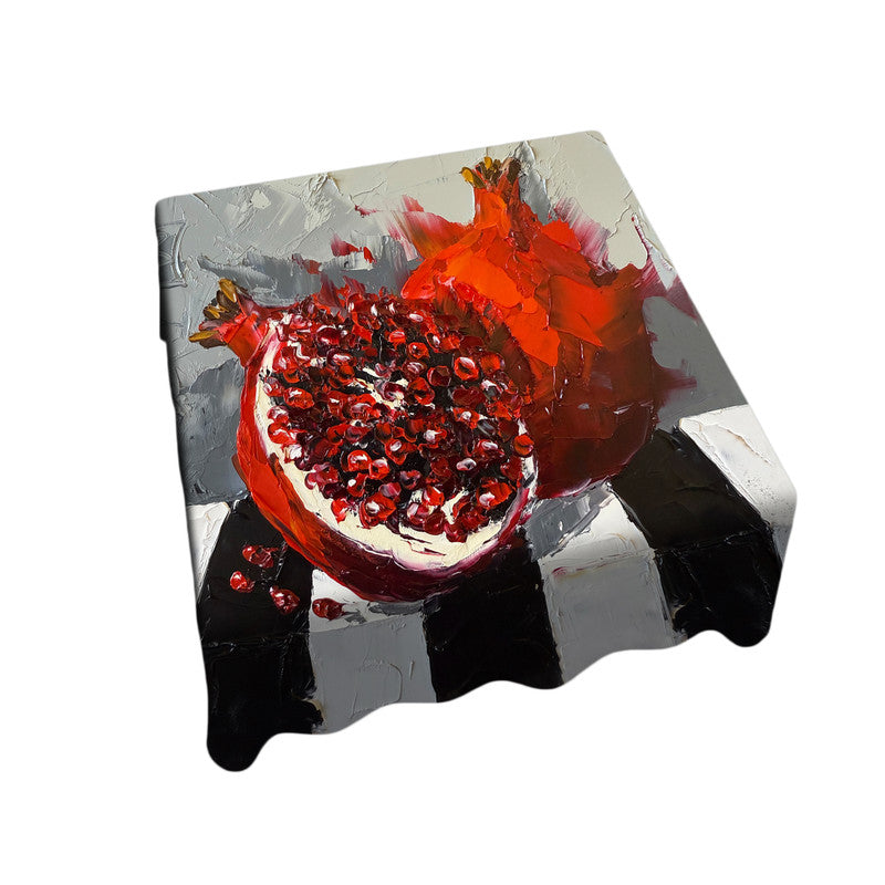 Pomegranate Square Tablecloth by Juanette Menderoi