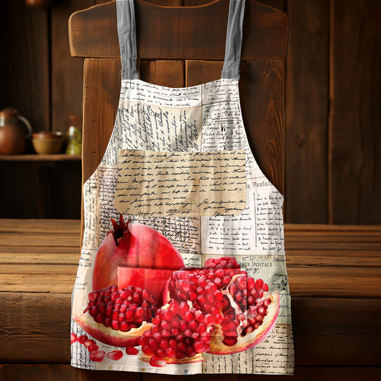 Pomegranate Medium Length Apron