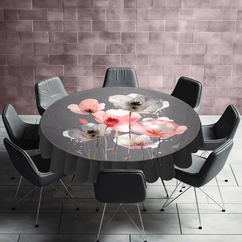 Poppies Round Tablecloth