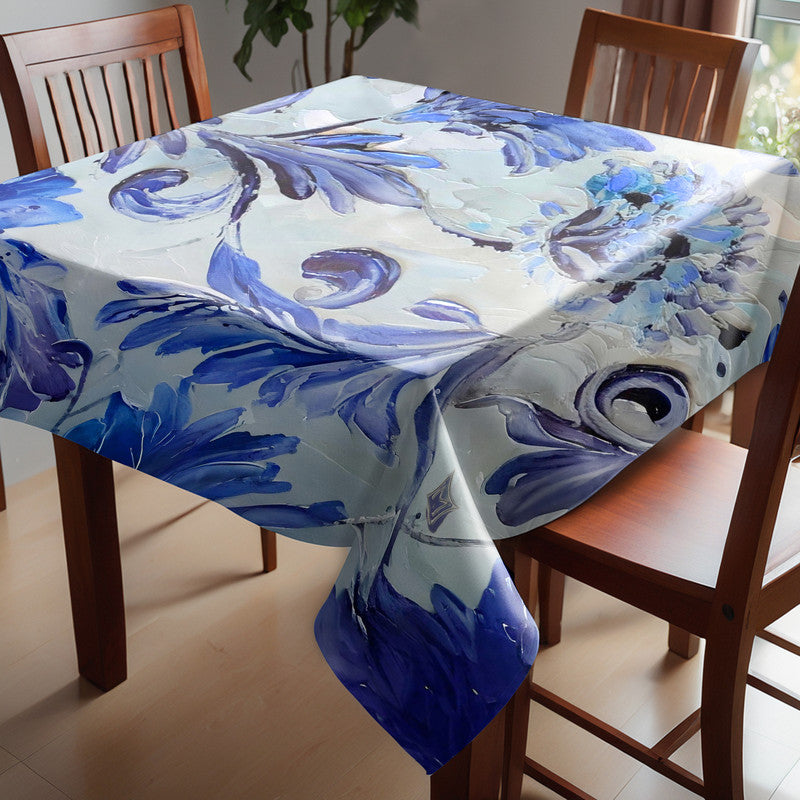 Porcelain Dreams Square Tablecloth by Juanette Menderoi