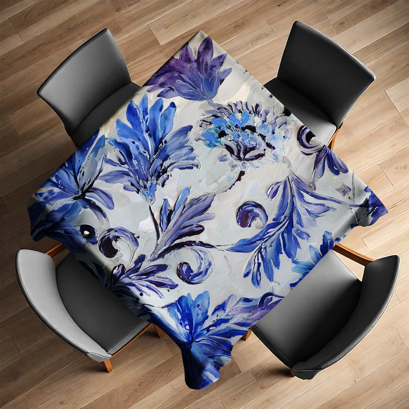 Porcelain Dreams Square Tablecloth by Juanette Menderoi