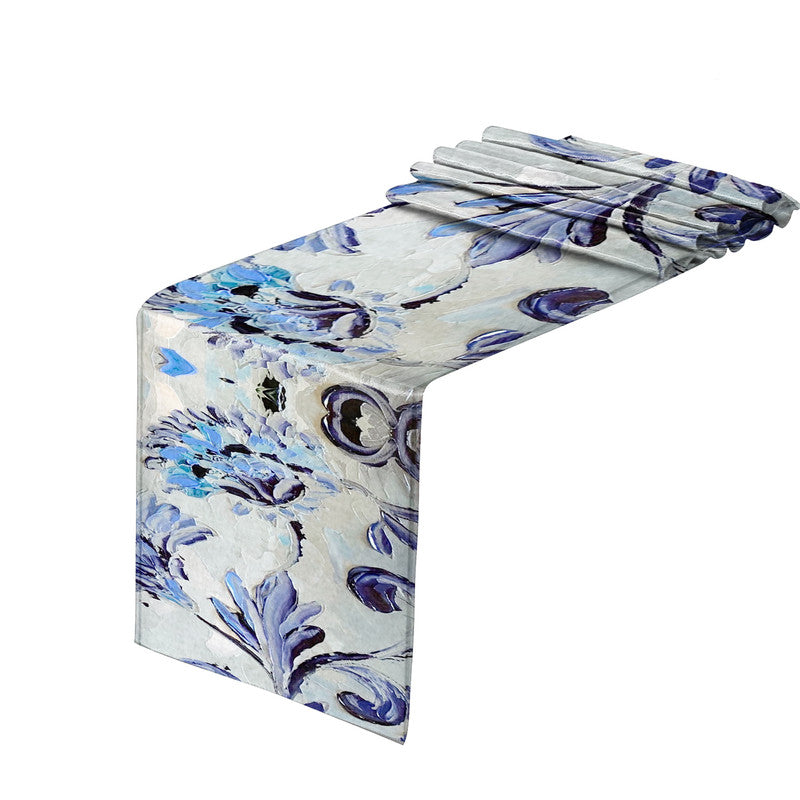 Porcelin Dreams Table Runner by Juanette Menderoi