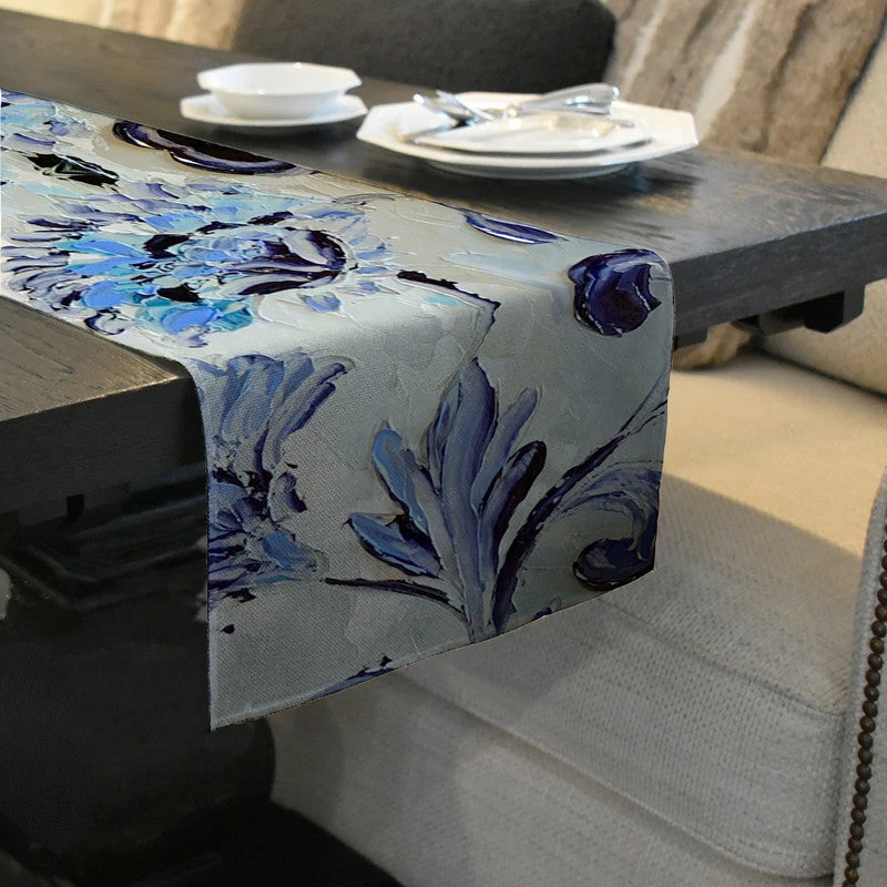 Porcelin Dreams Table Runner by Juanette Menderoi