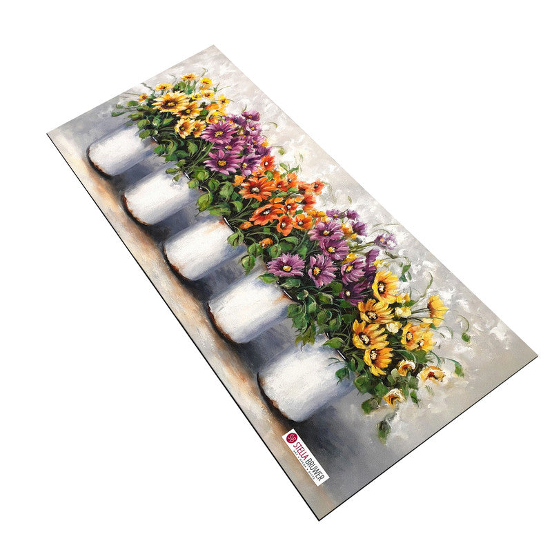 Potted Flowers Desk Pad by Stella Bruwer
